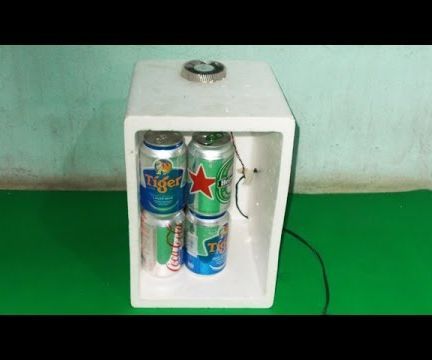 Homemade Mini USB Fridge DIY Frefrigerator Chiller Air Conditioner Peltier Cooler Thermoelectric by Foam Containers 