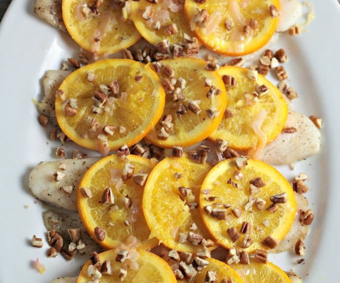 Fish With Oranges and Pecans