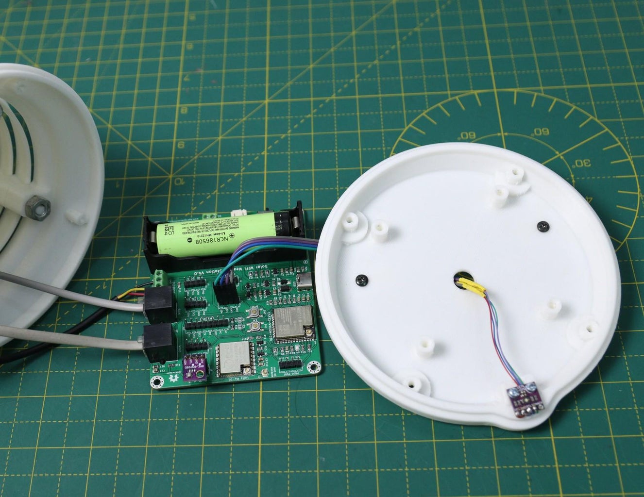 Solar Powered WiFi Weather Station V40 31 Steps with Pictures Circuit Diagram