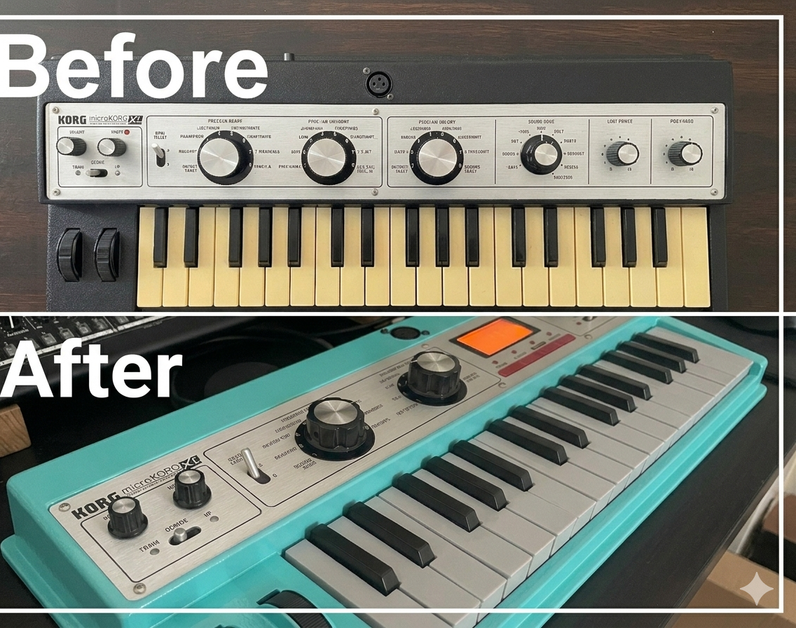 Retro Wave Repaint: MicroKORG XL Makeover