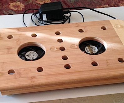 Bamboo Laptop Cooler