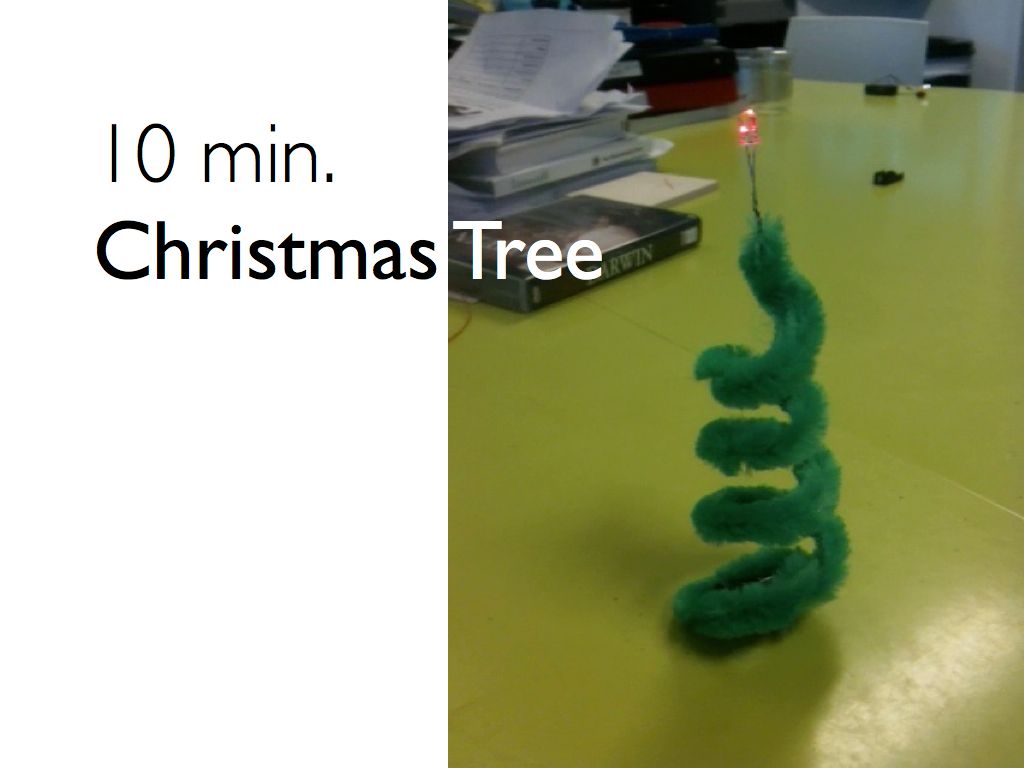 Ten Minute Christmas Tree With Light (no Soldering)