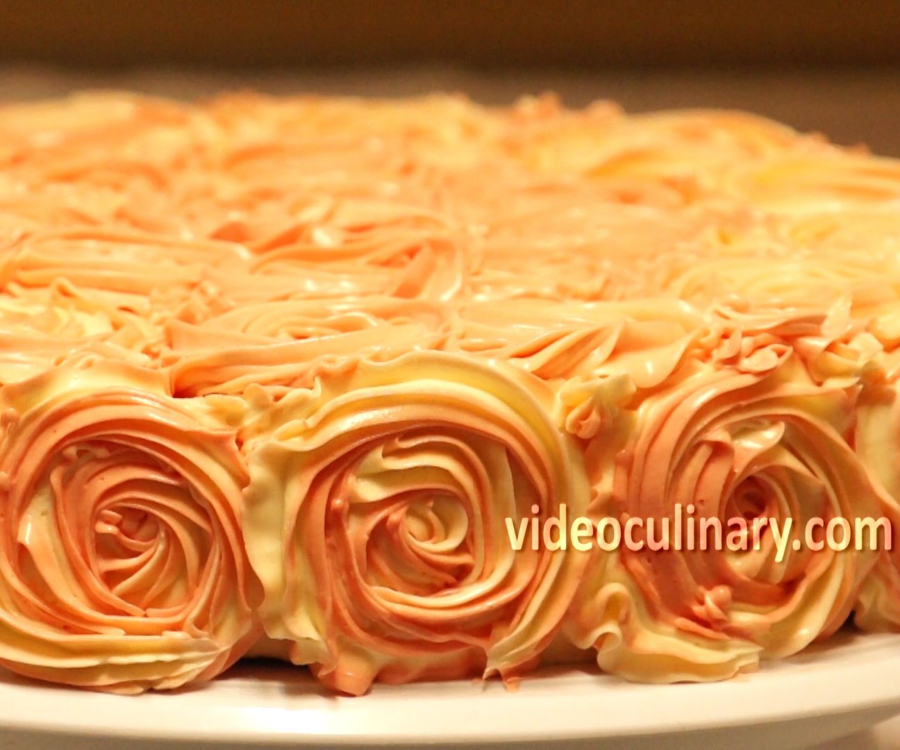 Rose Swirl Cake Decoration -
