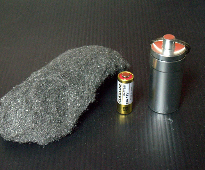 Steel Wool Emergency Fire Starter 5 Steps (with Pictures) Instructables