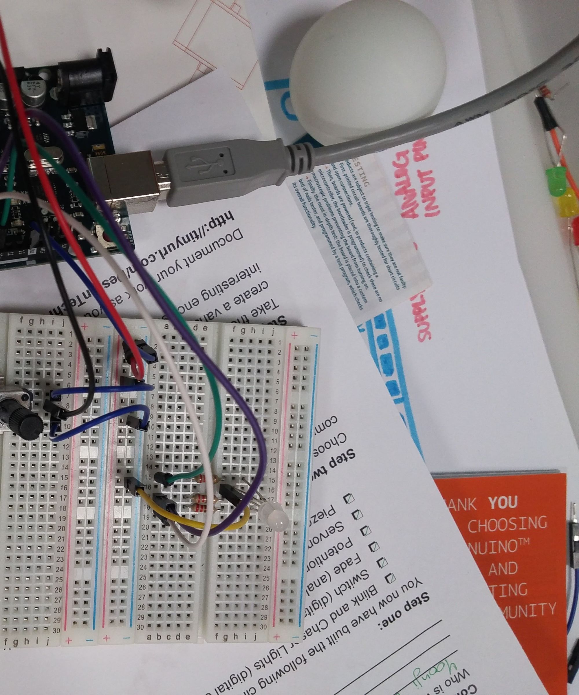 Light Changing Pingpong Ball