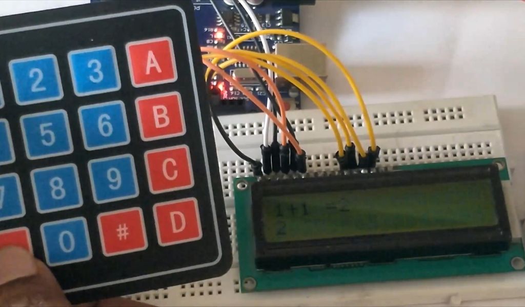 Arduino DIY Calculator Using 1602 LCD and 4x4 Keypad: 4 Steps