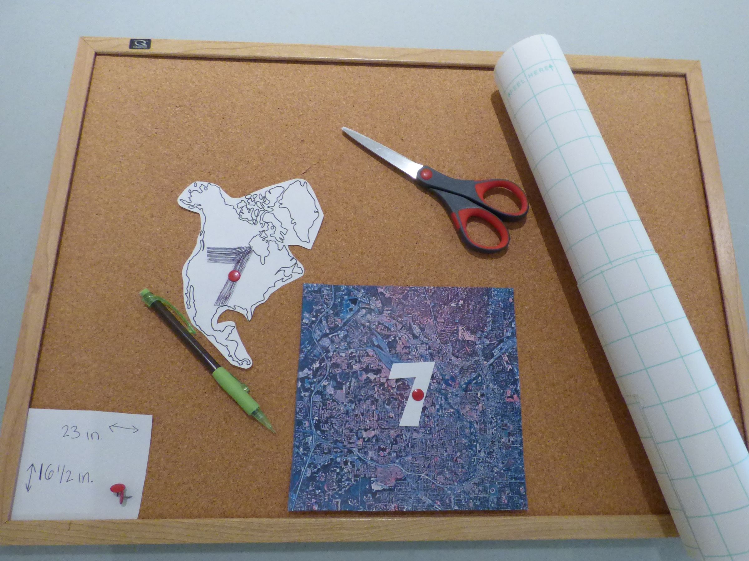 Bulletin Board World Map 5 Steps Instructables