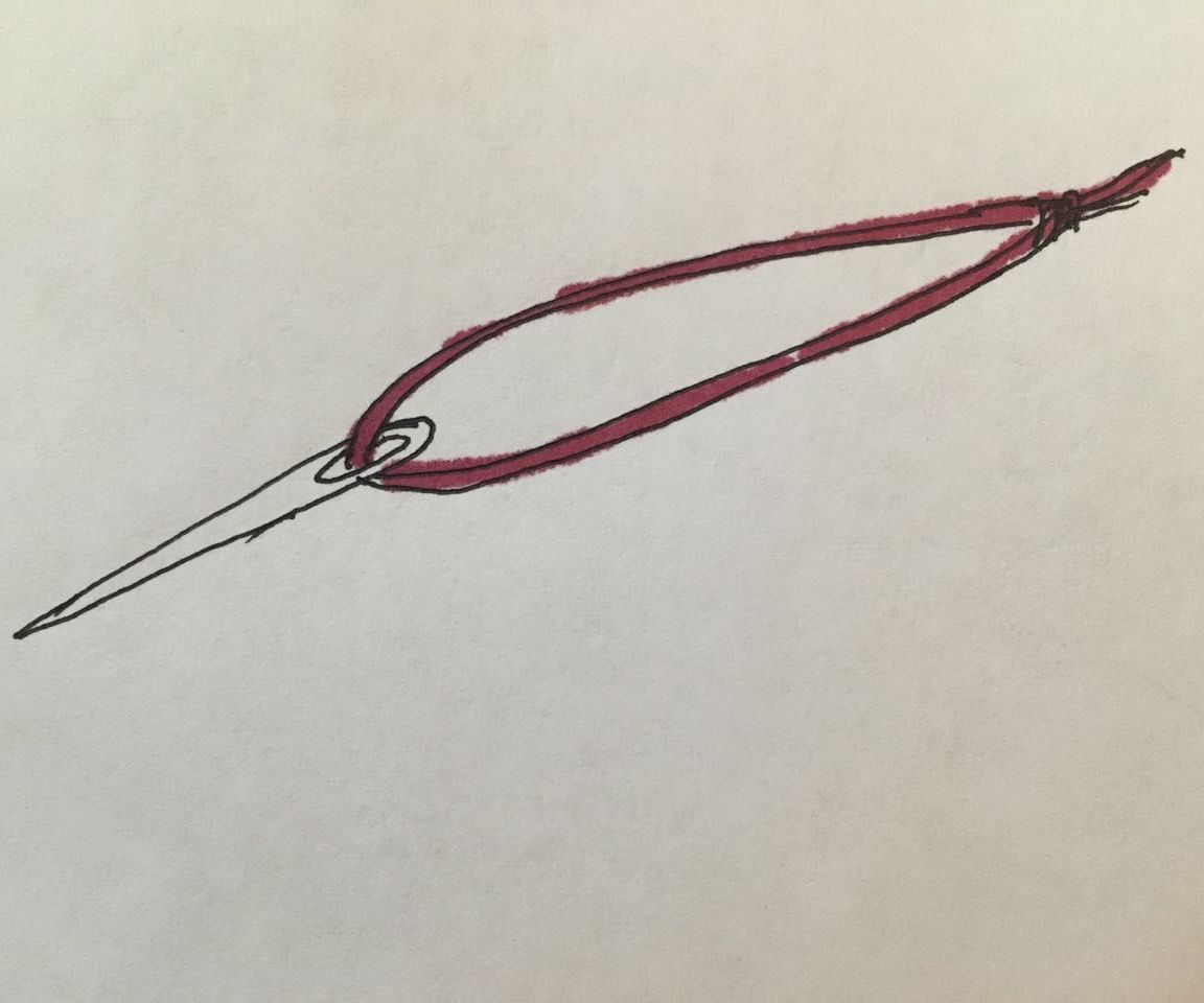 Double Thread Knot Sewing