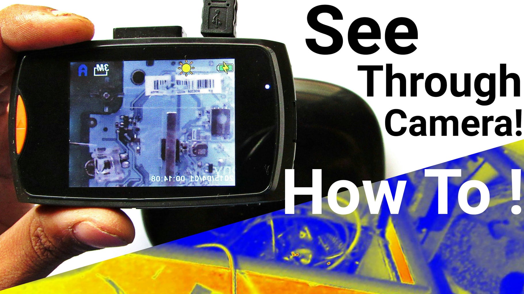 Make Basic Infrared Thermal Imaging Camera for Cheap ! Convert Any