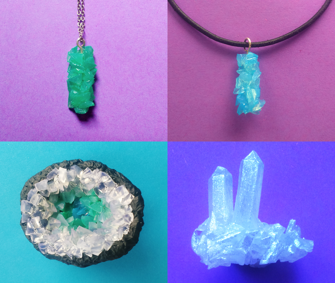 Crystal Clusters / Geodes From Hot Glue Sticks 8 Steps (with Pictures) Instructables