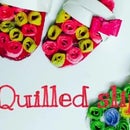 3D Quilled Miniature Pair Of Slippers