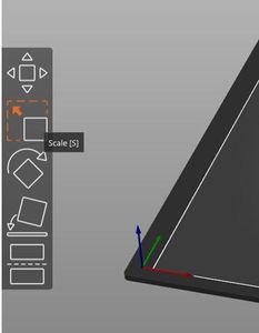 Adjusting the Size of the Creation Using Scale Function