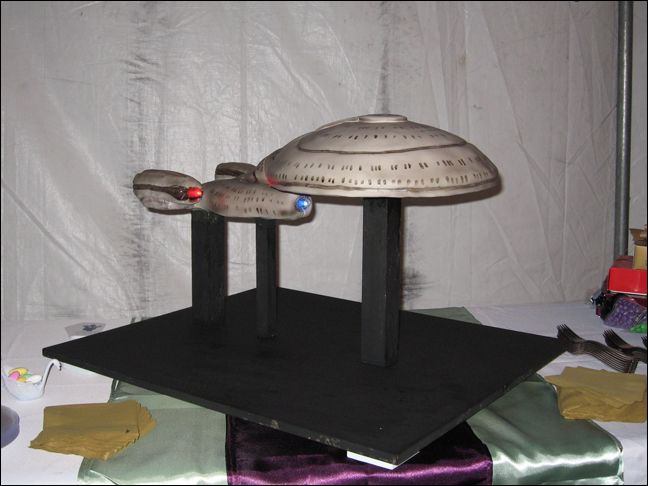 Star Trek TNG Enterprise Cake