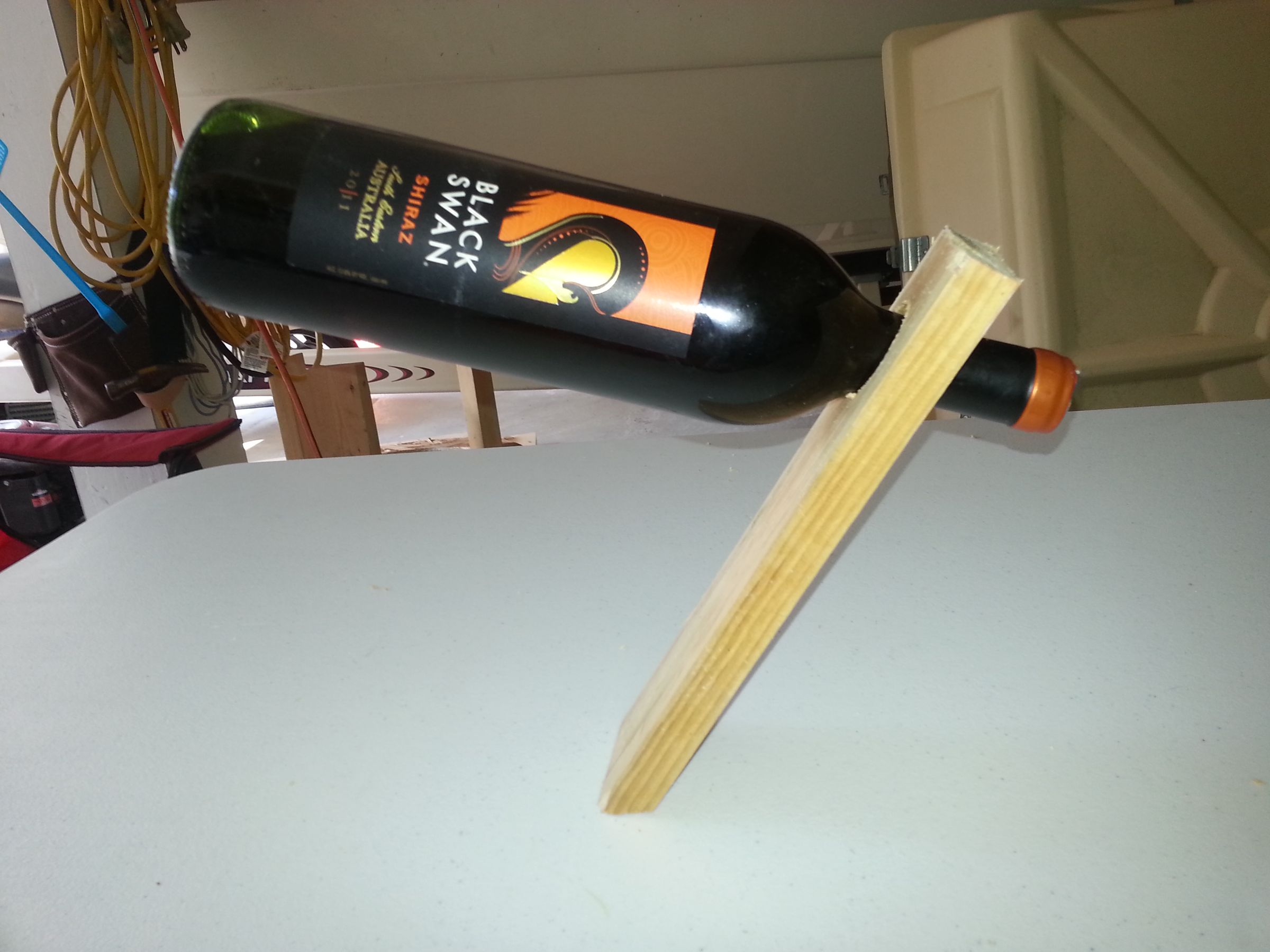 Floating Wine Bottle Holder 3 Steps Instructables