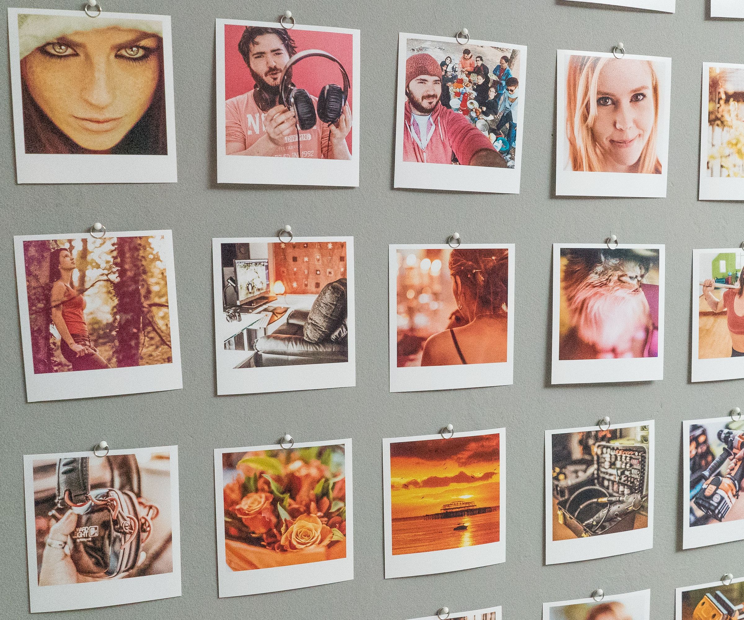 Awesome "Polaroid" style print wall (VIDEO)