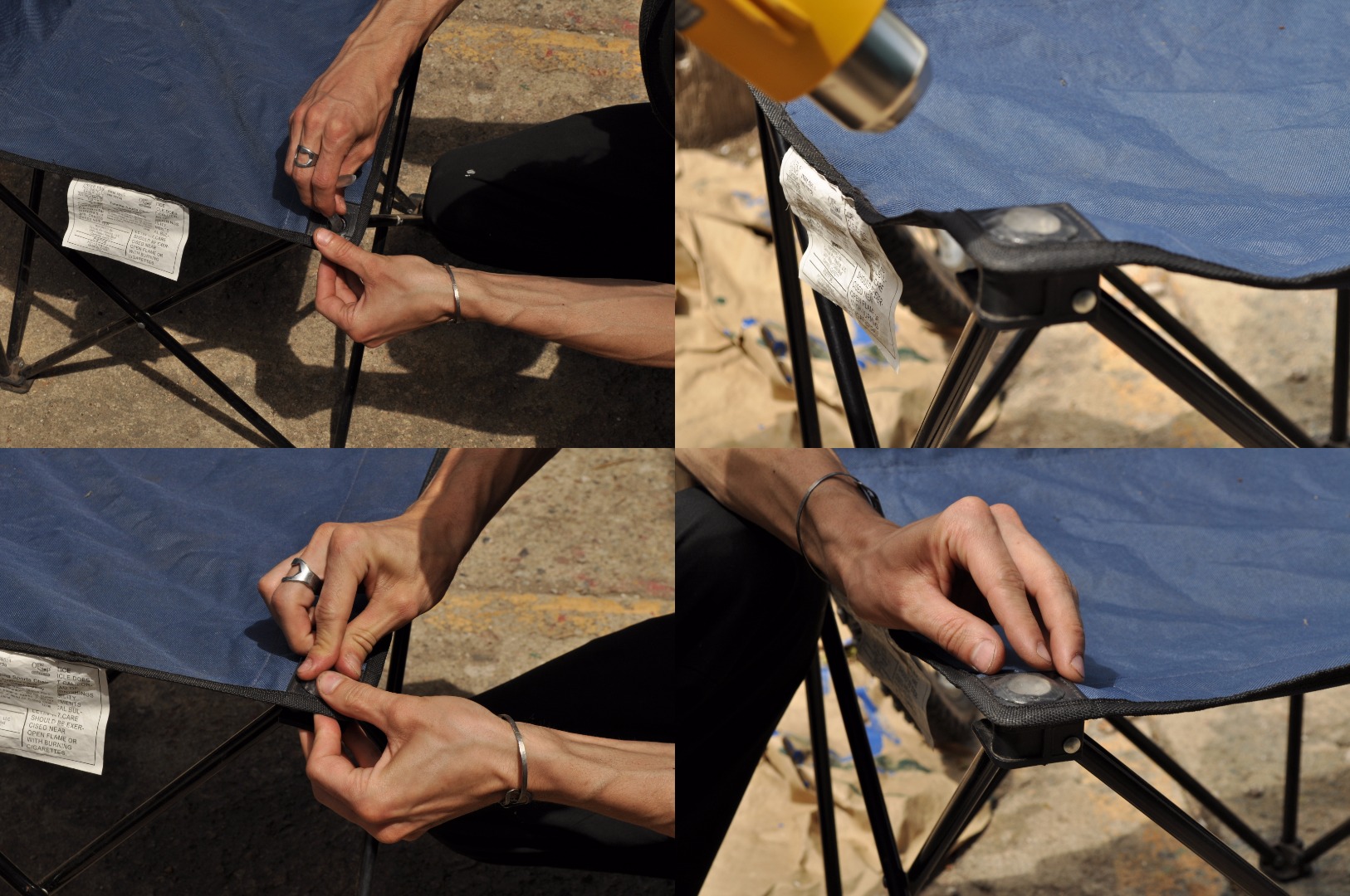 Camp Chair Repair, Using Instamorph 4 Steps (with Pictures