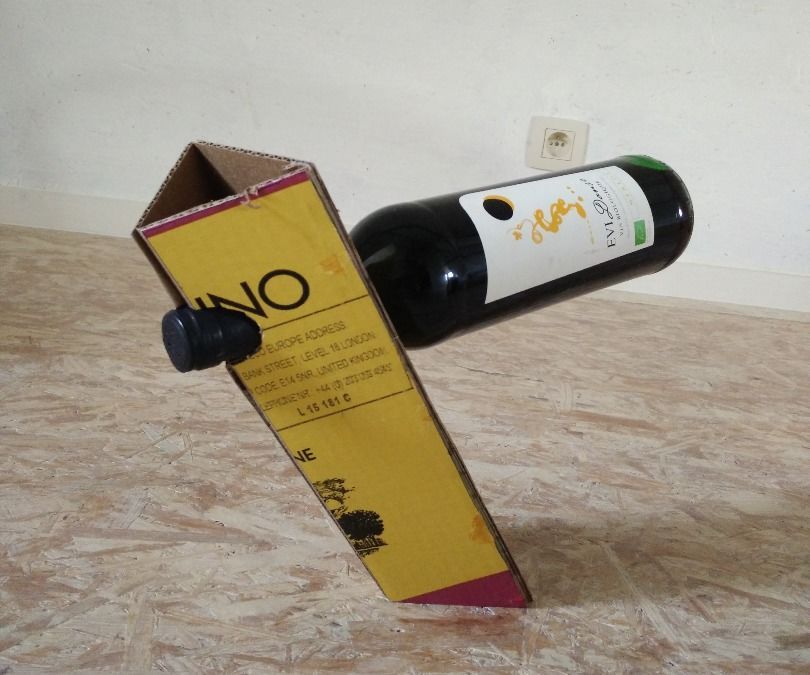 Cardboard Wine Balancer