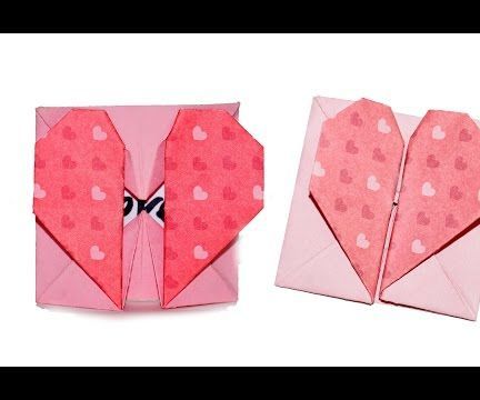 Origami Heart Box & Envelope With Secret Message / DIY Beauty and Easy