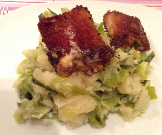 Leek Stoemp With Cordon Bleu