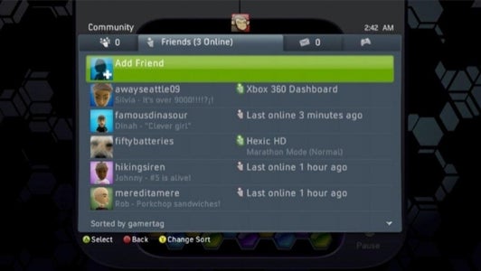 Enter in Your Gamertag