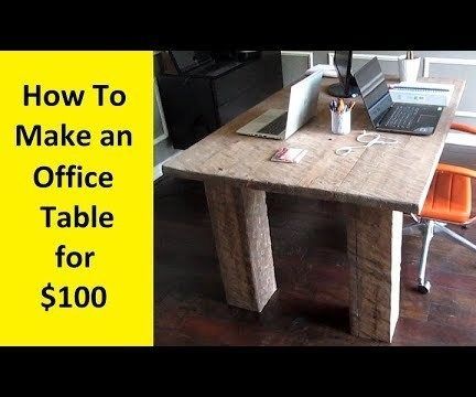 How to Make a Rough Hewn Office Table