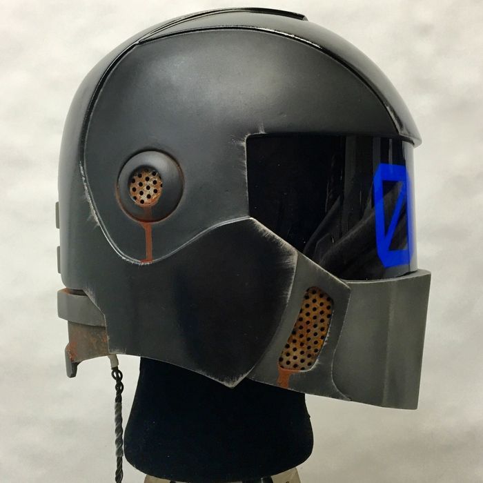 building a sci fi motorcycle helmet foymi Punk Gothic Mask for Adult minor layer lines or small imperfections may be present  Cyber Ninja - cosplay