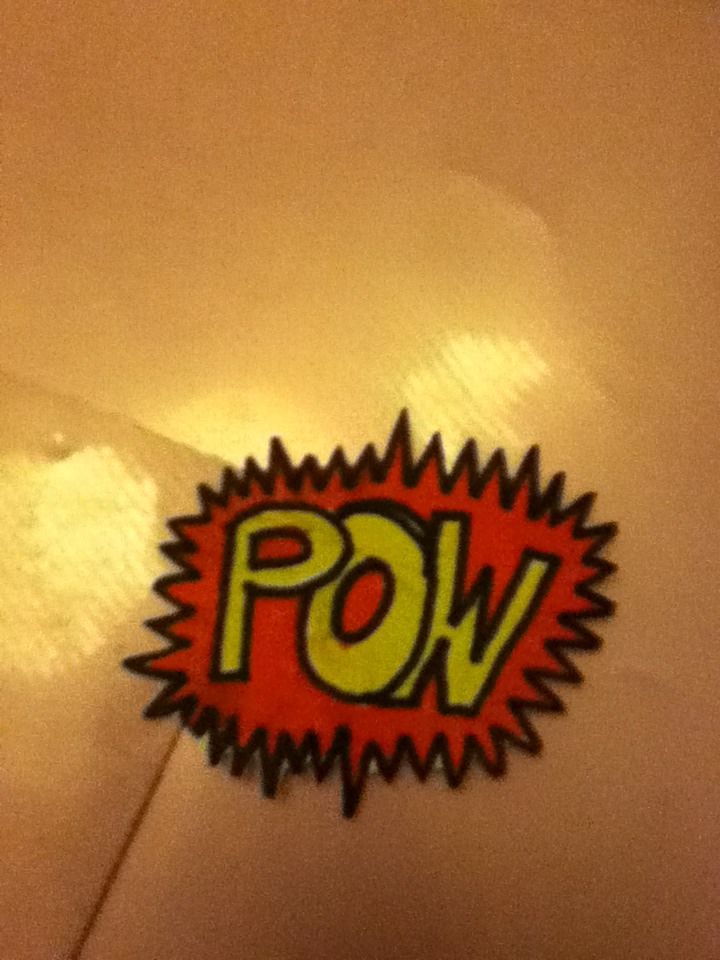 How To Draw A Pow Cartoon Sign