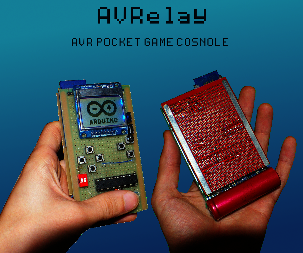 AVRelay - Self programming pocket AVR game console