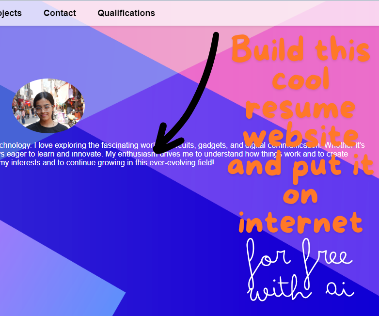 Create a Professional Resume Website With AI , HTML and Put It on ...