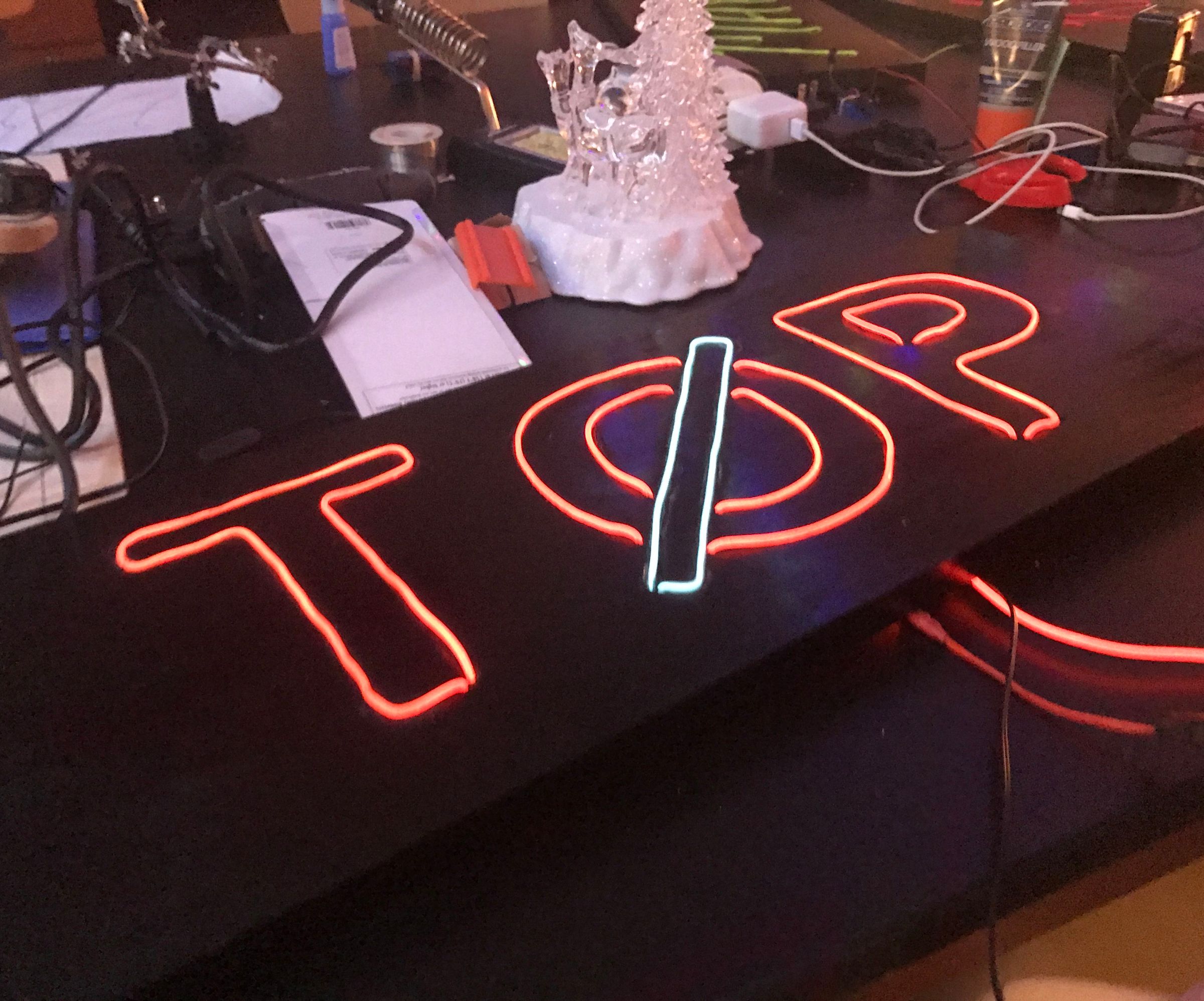 Electroluminescent Sign