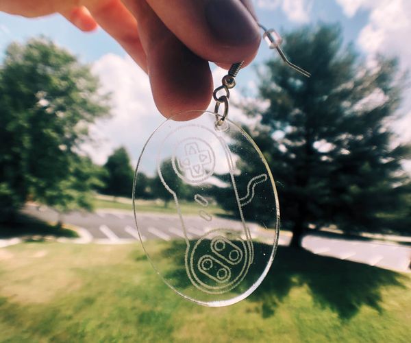 Personalized Laser-Cut Earrings