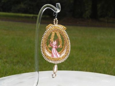 Pink Angel Egg - Faberge WannaBe