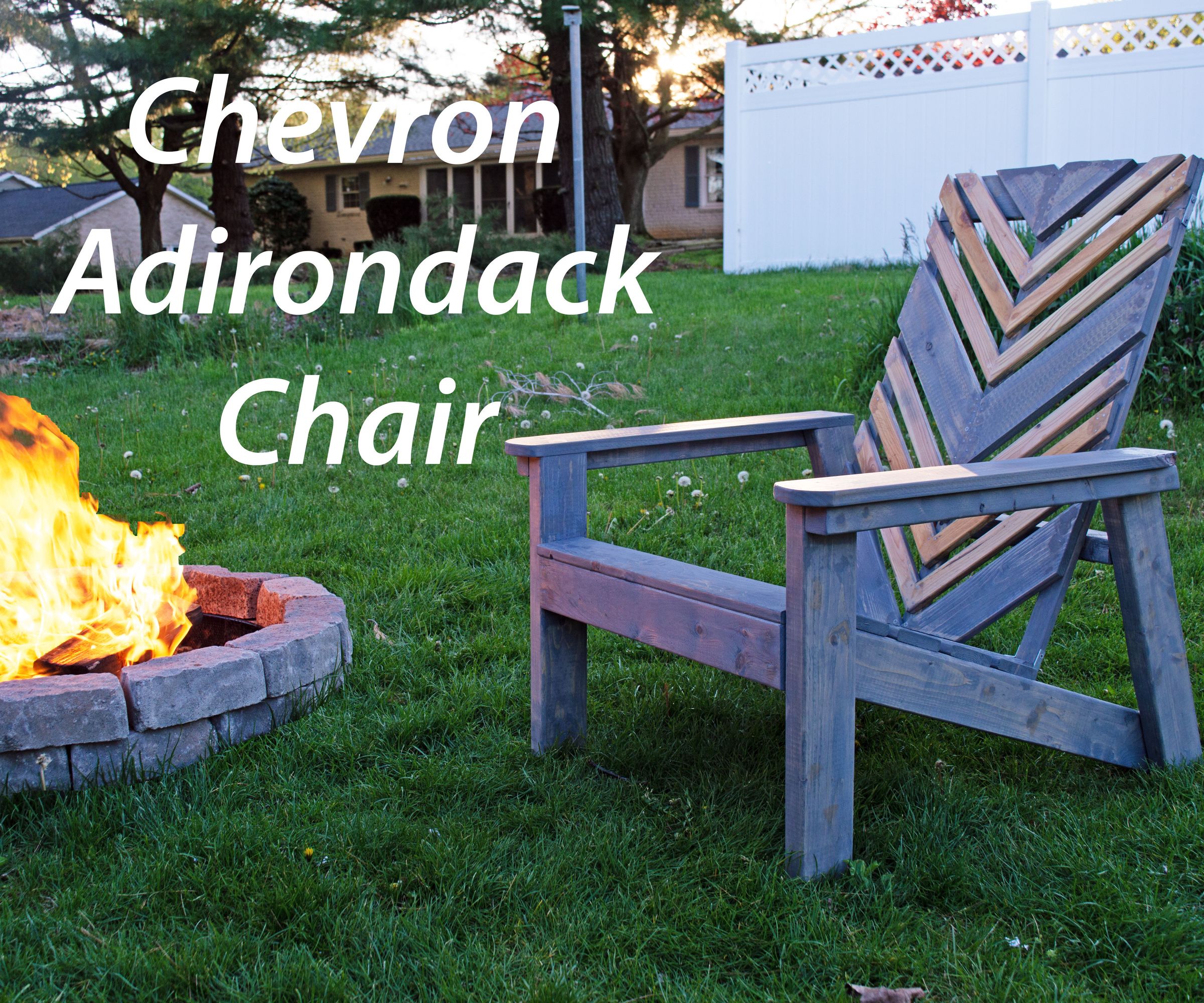 Chevron Adirondack Chair