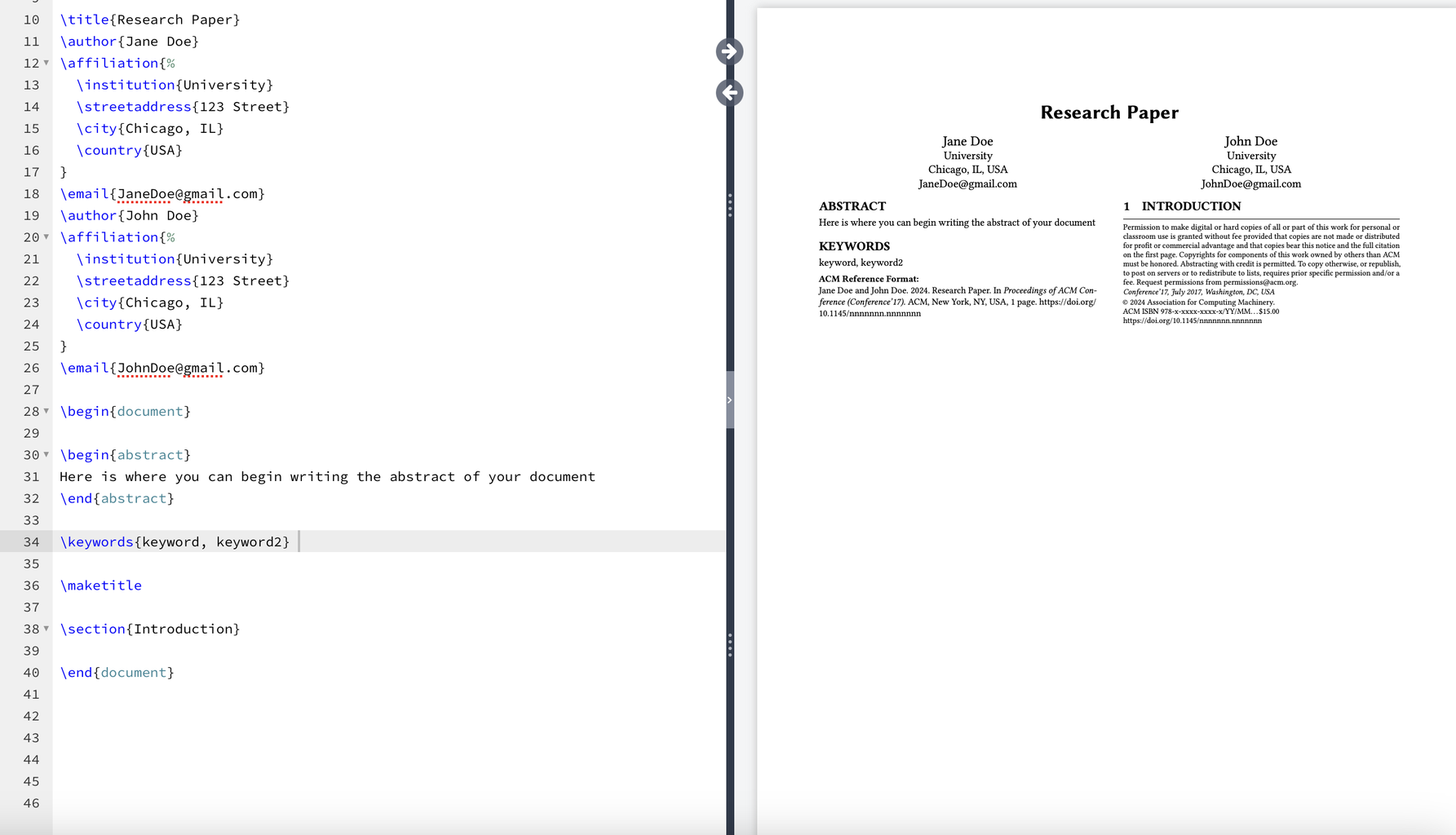 Formatting a Research Paper Using LaTeX in Overleaf : 9 Steps ...