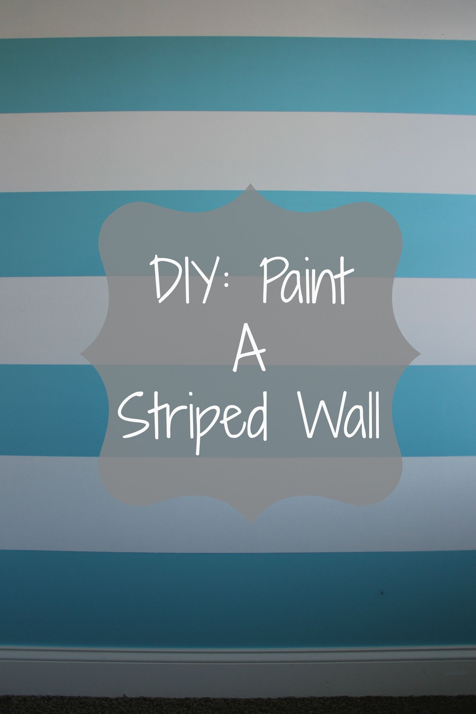 DIY: Painting a Striped Wall