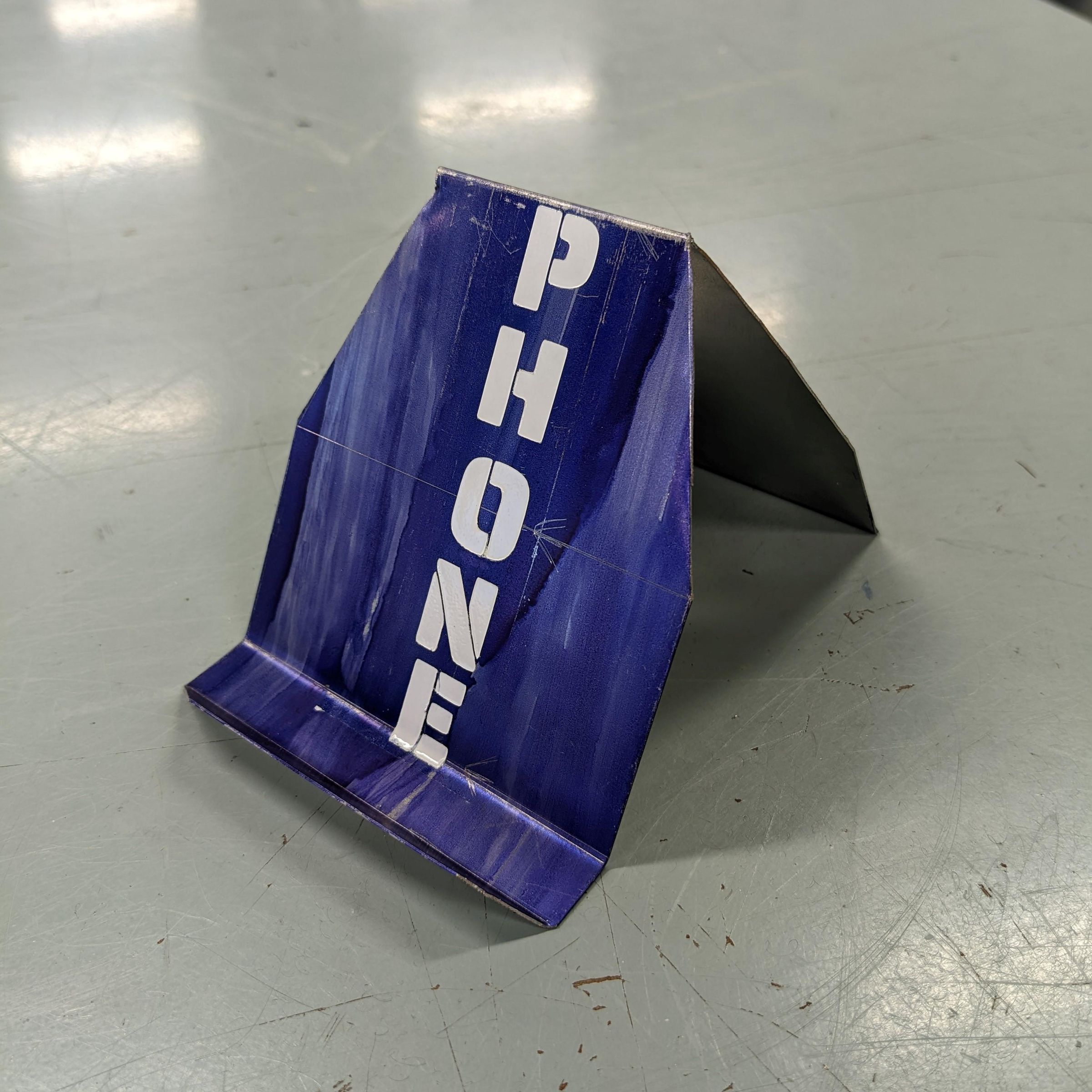 Sheet Metal Phone Stand 7 Steps (with Pictures) Instructables