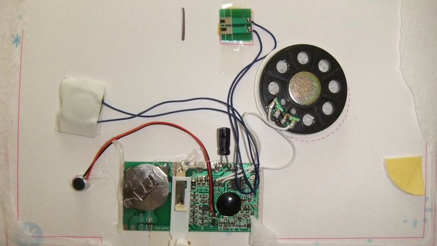 Recycle Christmas Card As Digital Recorder Module