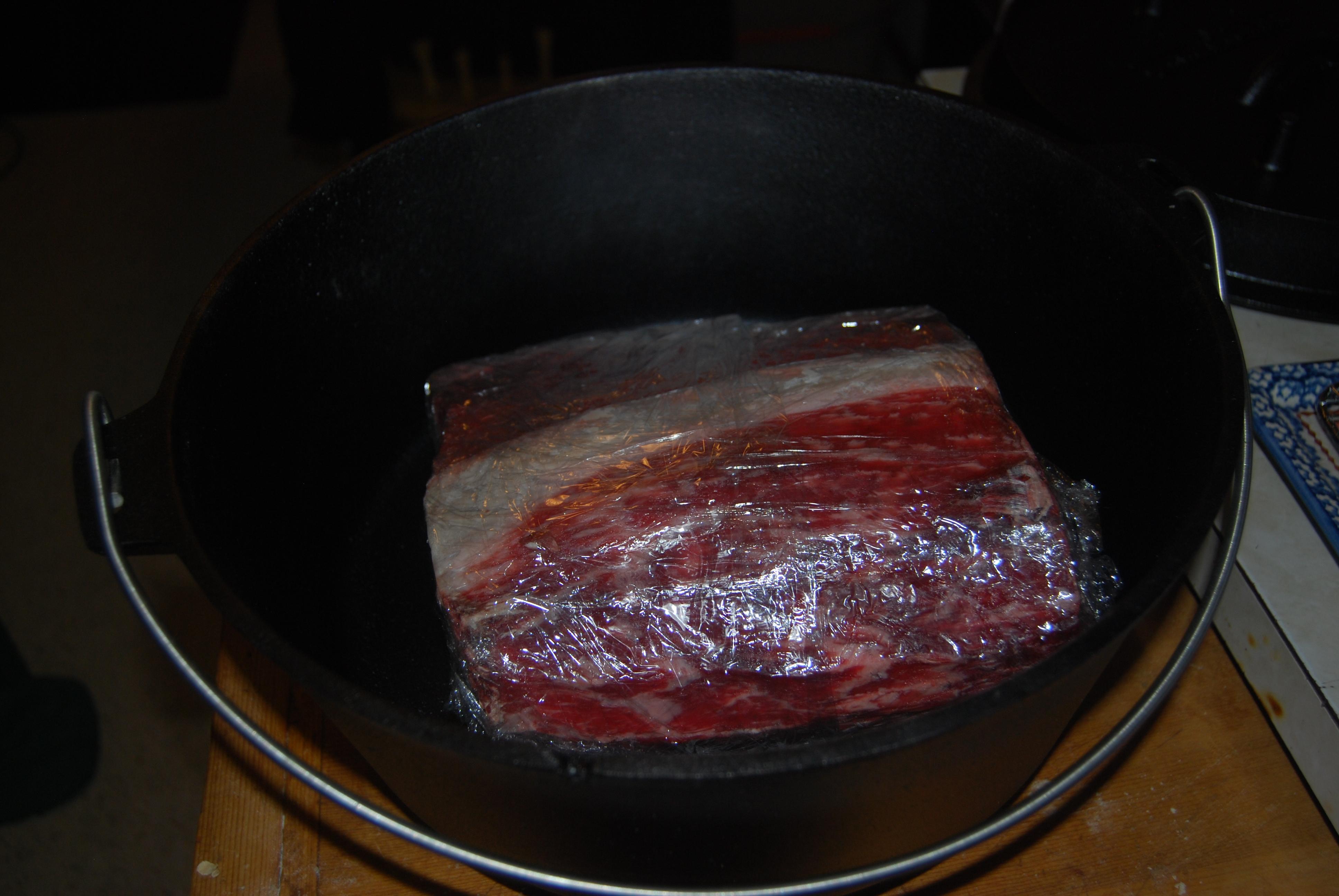 Rock Salt Roasted Prime Rib Roast in a Camp Dutch Oven 5 Steps (with