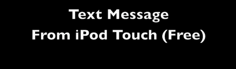 How to Send Text Messages for Free - IPod Touch