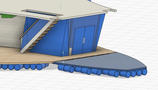 Upper Deck Railings and Stairs
