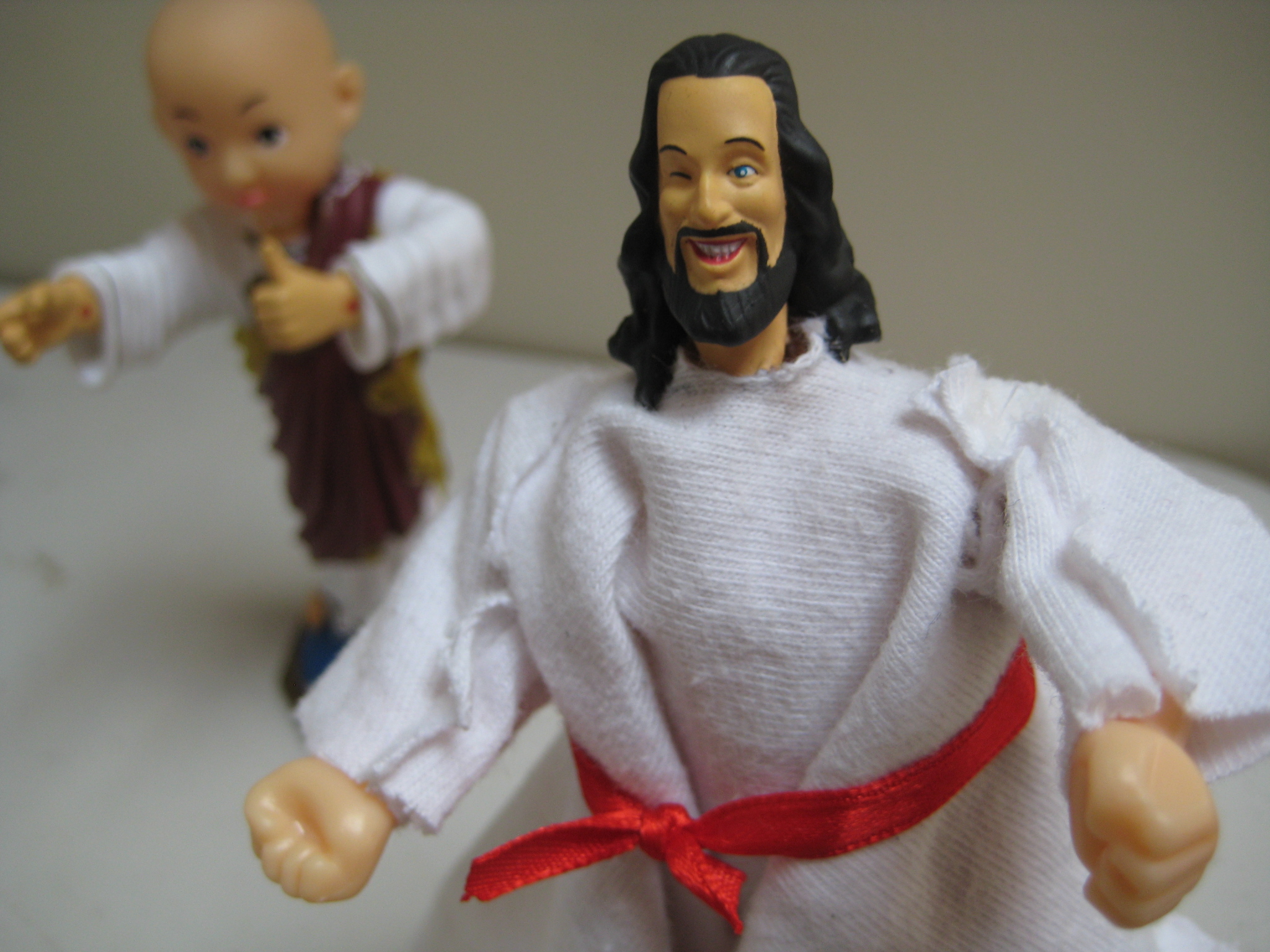 Kung-Fu Talking Jesus and Bald Baby Buddha Buddy