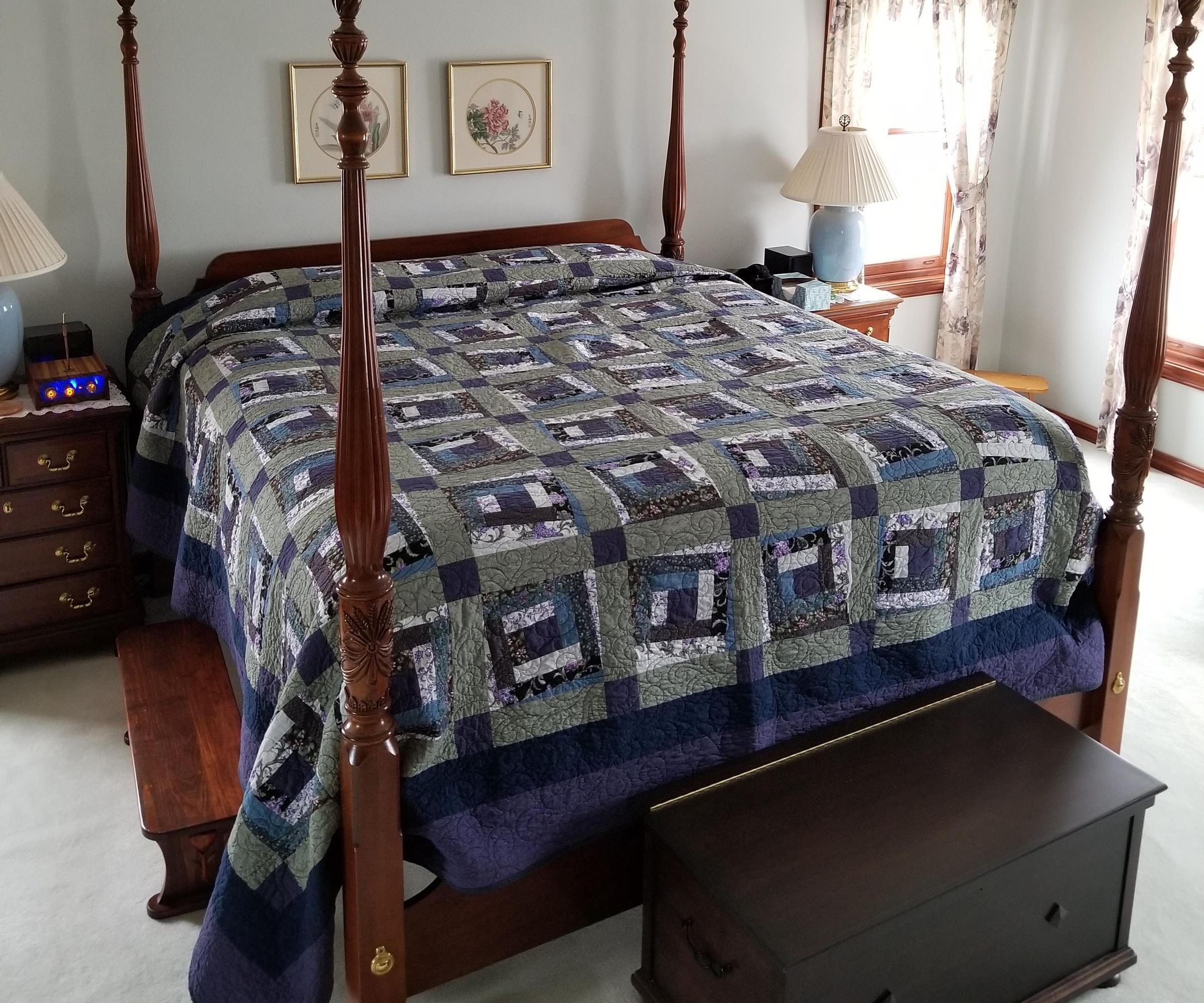 Wonky Log Cabin Quilt