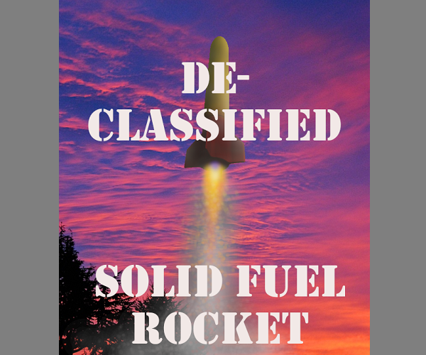 Model Rocket With Solid Rocket Fuel Engine
