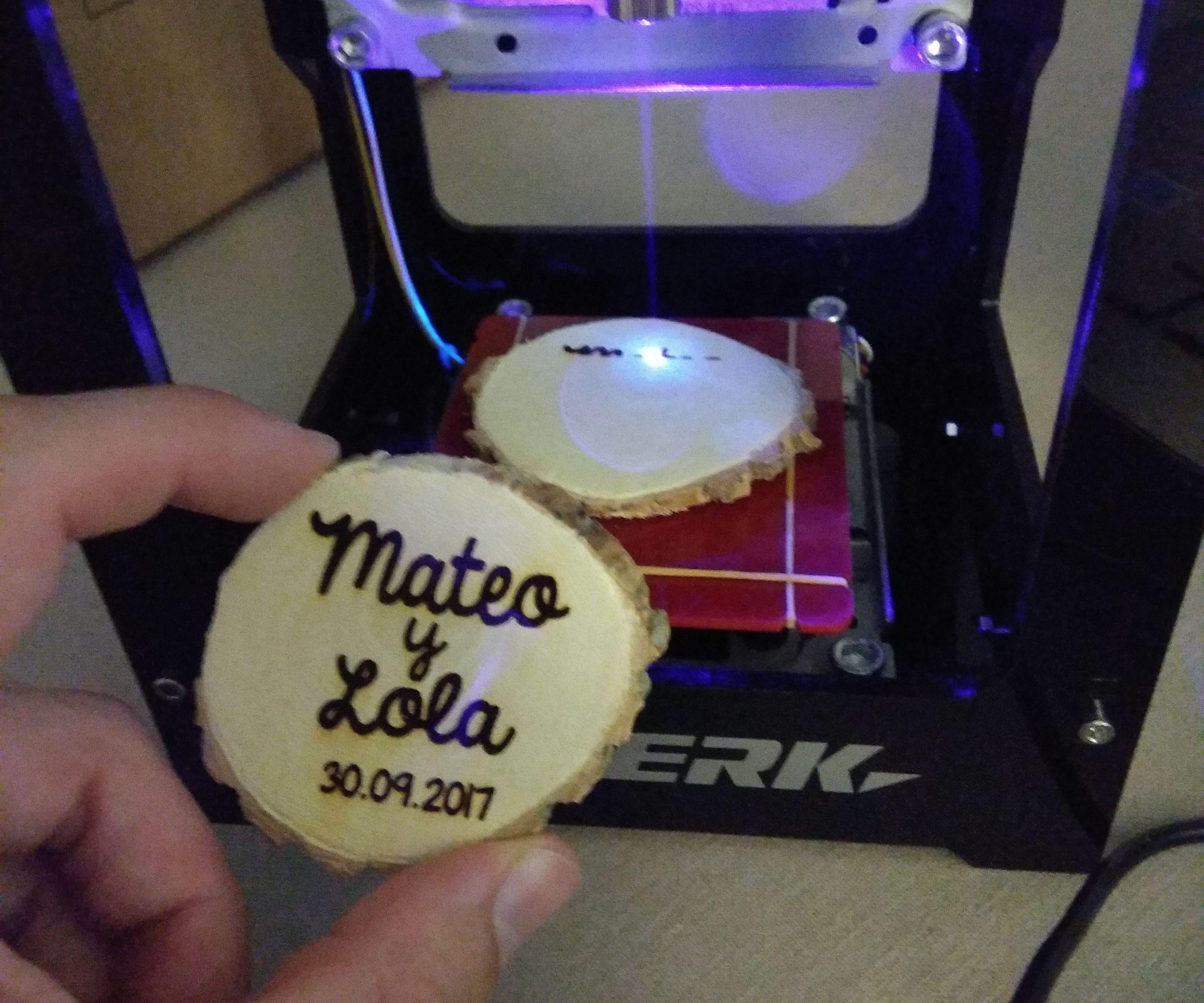 Laser Engraved Wooden Magnets