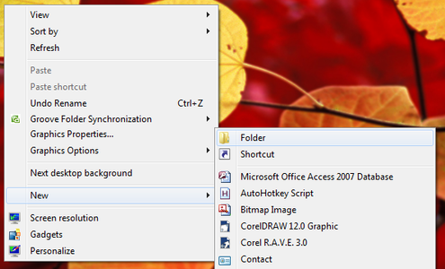 Create New Folder