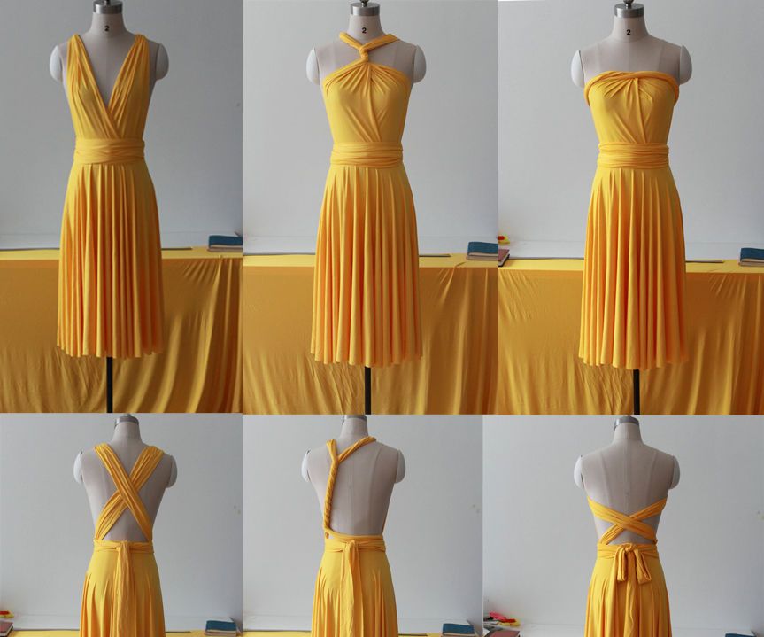 Let's Make a Short Infinity Bridesmaid Dress.