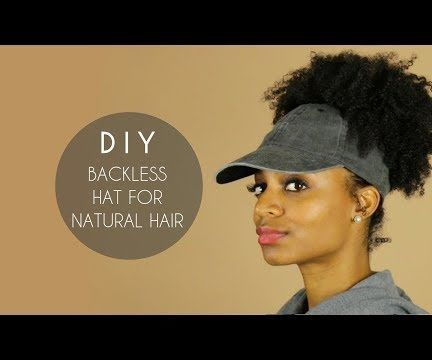DIY Backless Satin-Lined Hat for Natural Hair