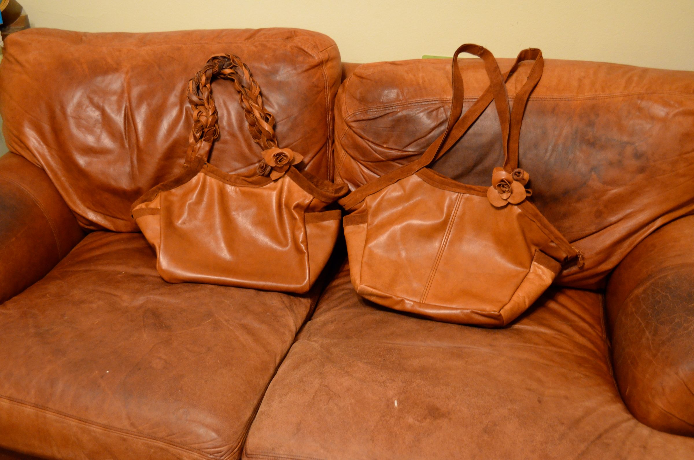 A Soft Supple Leather Purse From an Old Couch!