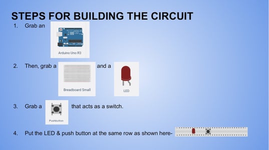 (LED With Switch) Arduino Simulation Using Tinkercad Circuit : 5 Steps ...