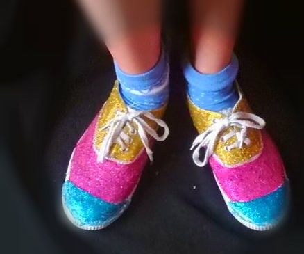 GLITTER CANVAS SHOES